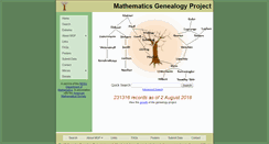 Desktop Screenshot of mathgenealogy.org